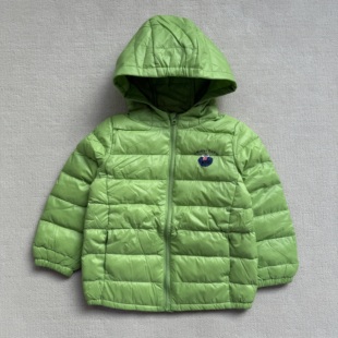 新款秋冬男童薄羽绒服连帽外套排骨羽绒服小童保暖外套福利特价