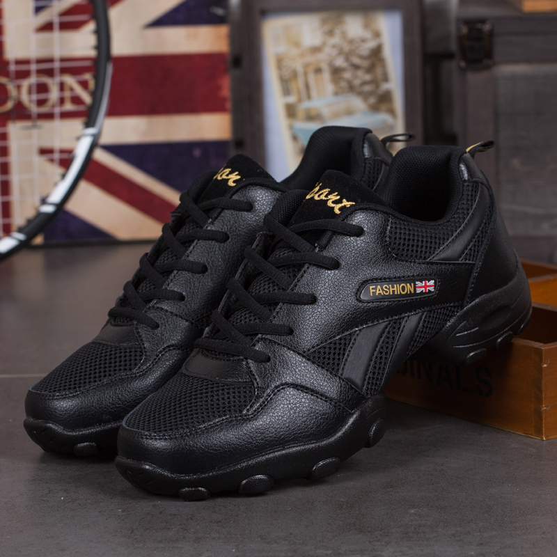 舞蹈鞋男士软底专业新款广场舞鞋网面透气拉丁爵士国标摩登跳舞鞋