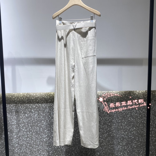 现货 曼娅奴商场专柜2025年春季女休闲阔腿直筒裤子MP12BC021