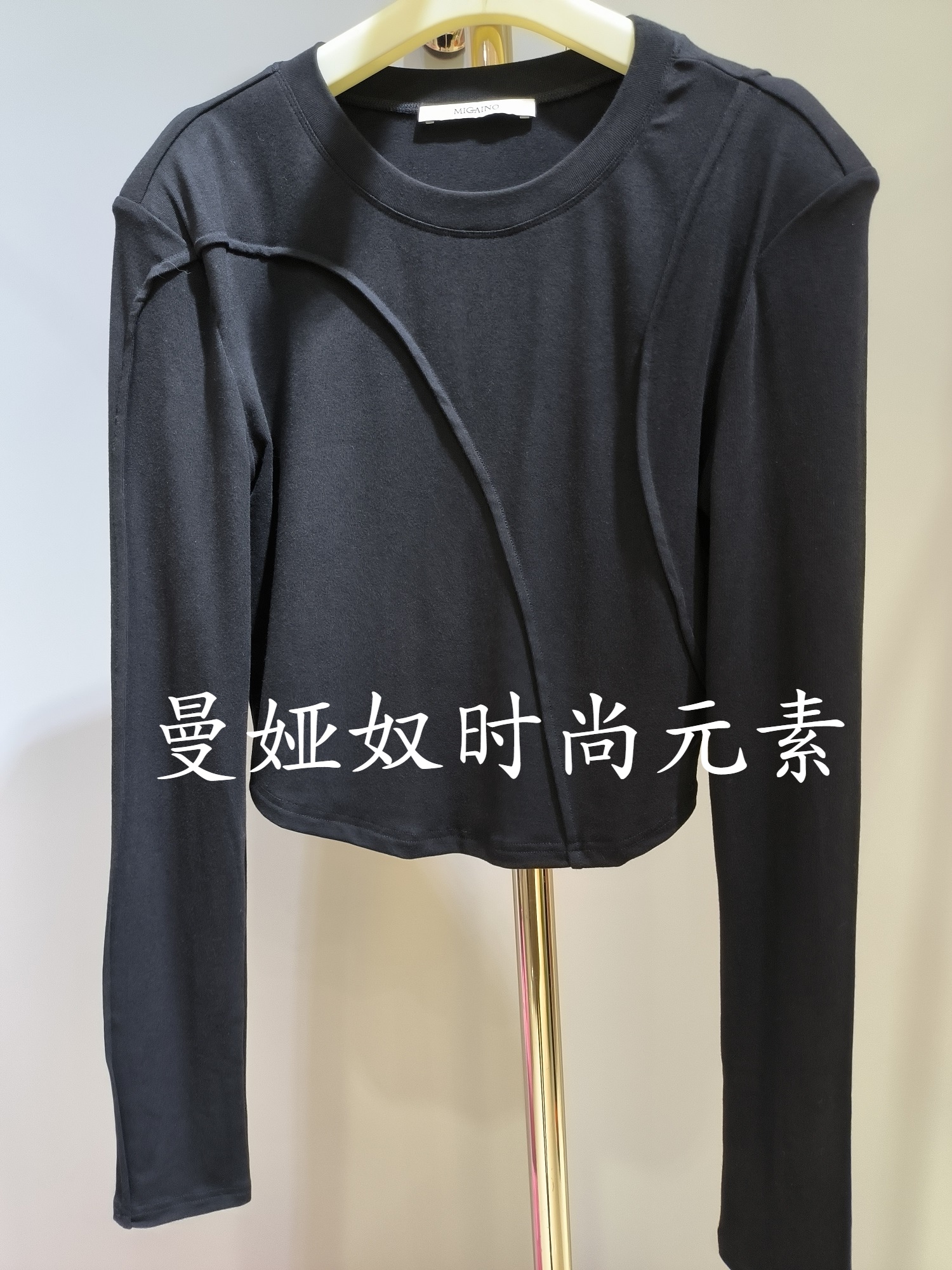 长袖通勤常规拼接【曼娅奴专柜