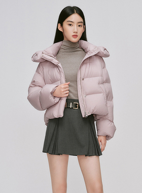 曼娅奴女装2024年冬季新款时尚简约云朵鸭绒保暖羽绒服MO44IA602