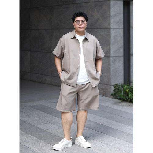 老钱风高级感短袖衬衫高档套装