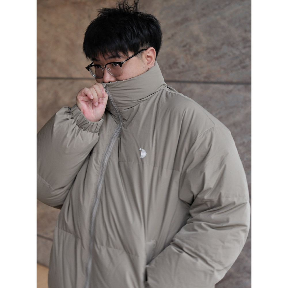 路人社 高档羽绒服男90%白鸭绒冬季加厚外套胖子大码男装宽松上衣