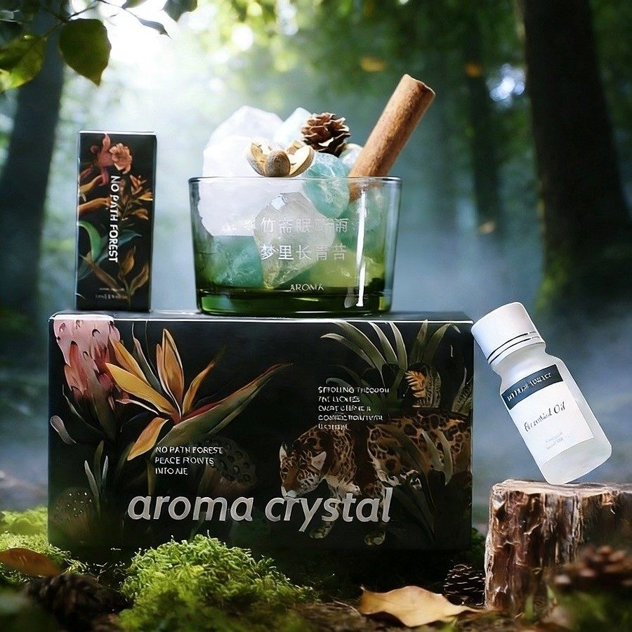 绿色水晶卧室内持久留送生日礼物伴手礼品香薰扩香石香氛礼盒精油,家居饰品,香薰摆件,淘宝优惠券,粉丝福利购,淘宝优惠卷