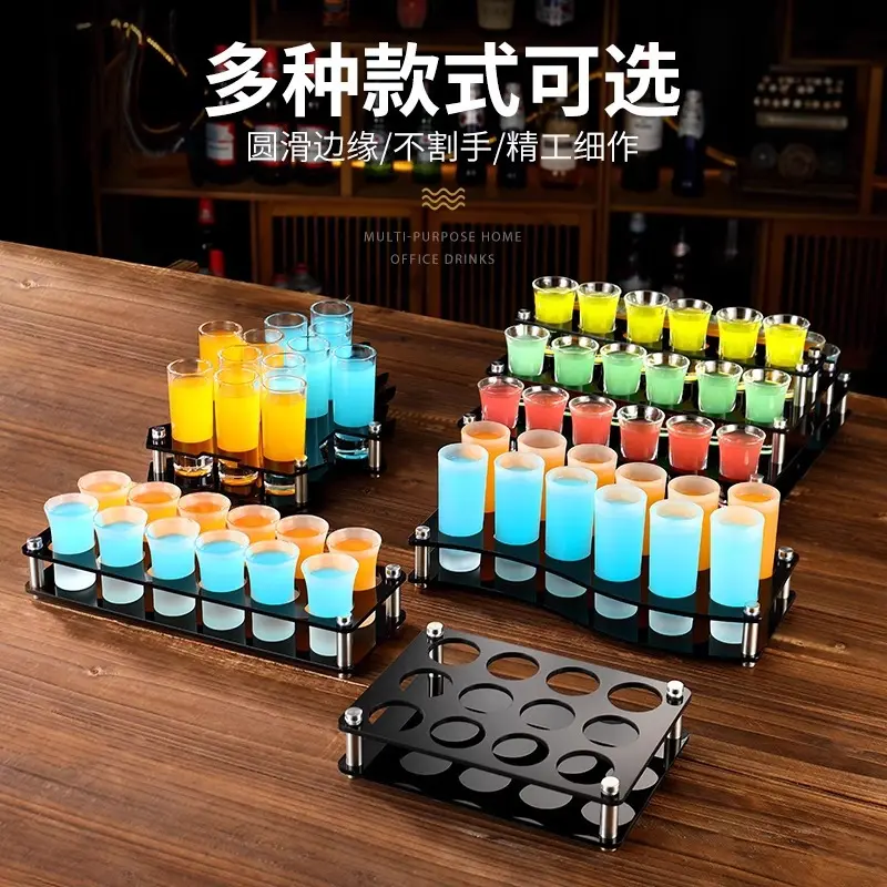 一口shot杯云吞杯架套装酒具子弹杯b52杯鸡尾酒杯斗酒杯酒具套件