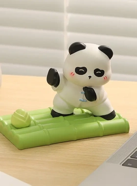 创意国潮树脂手机支架卡通懒人