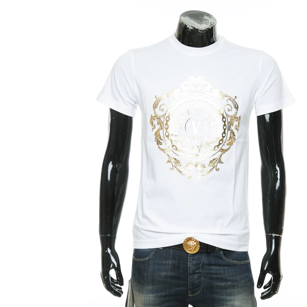 Футболка Versace Jeans vj Versic мужская мужская perm perm и Capsule T -shirt B3GWA74F 30454