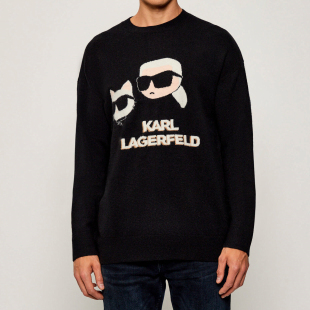 男潮牌老佛爷保暖毛衣655030 卡尔拉格斐 554306 Lagerfeld Karl