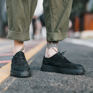 男士真皮英伦风休闲鞋