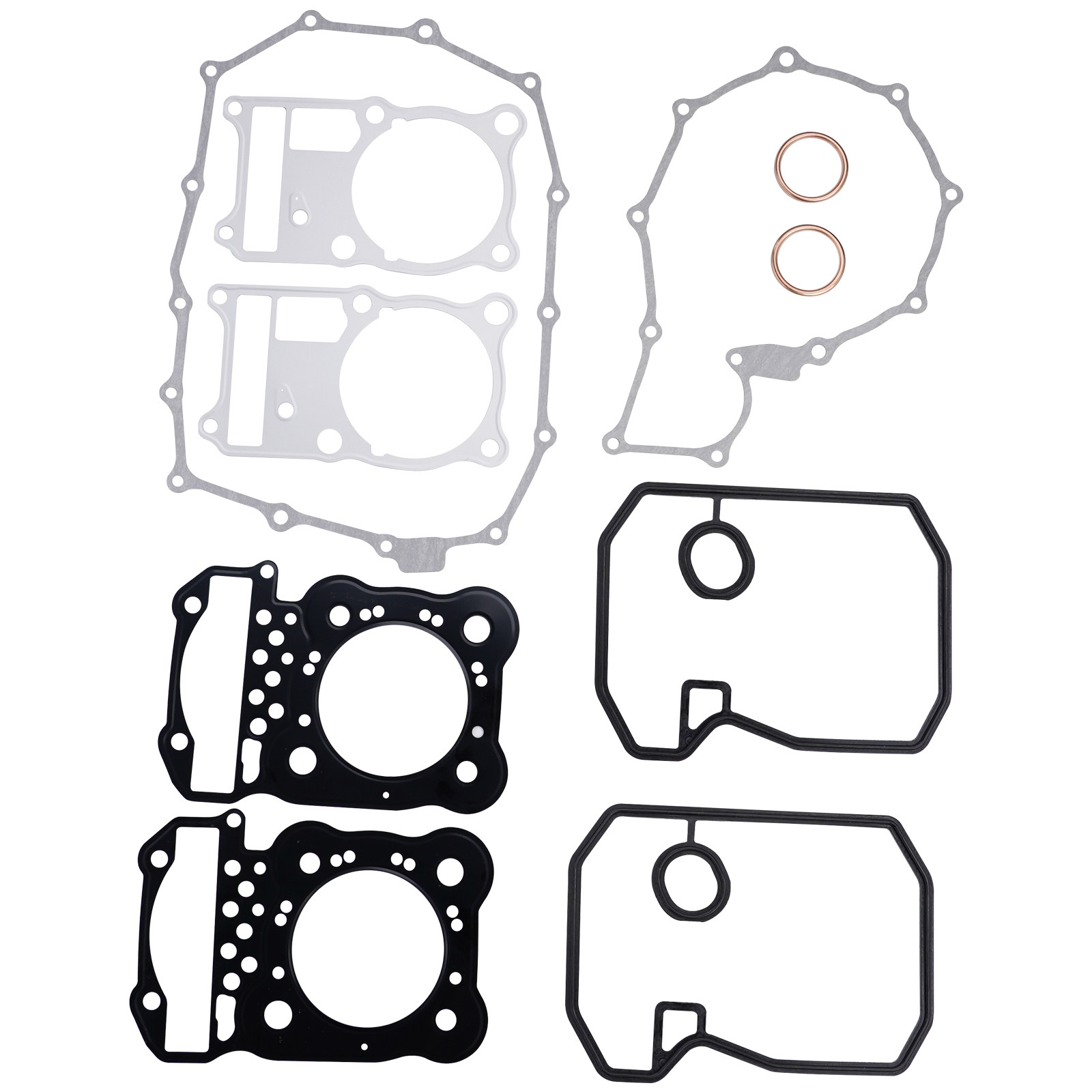适用于本田 XRV750 1990-2003年 发动机左右边盖密封垫片 套垫
