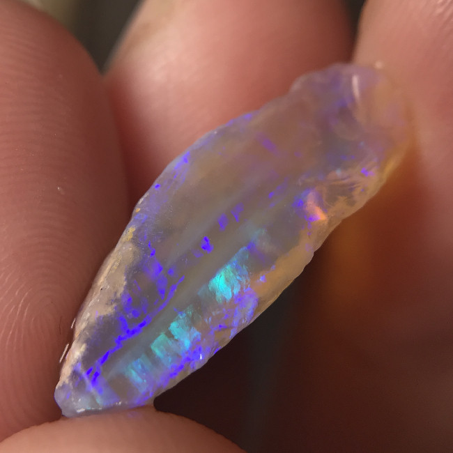 厂家天然欧泊澳宝原石原料/粗磨石/DIY练手料7*22*8mm 6.1ct