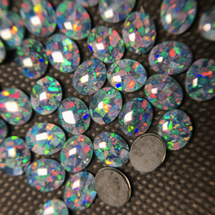 天然opal欧泊碎角片拼合三层石标准蛋形8*10毫米