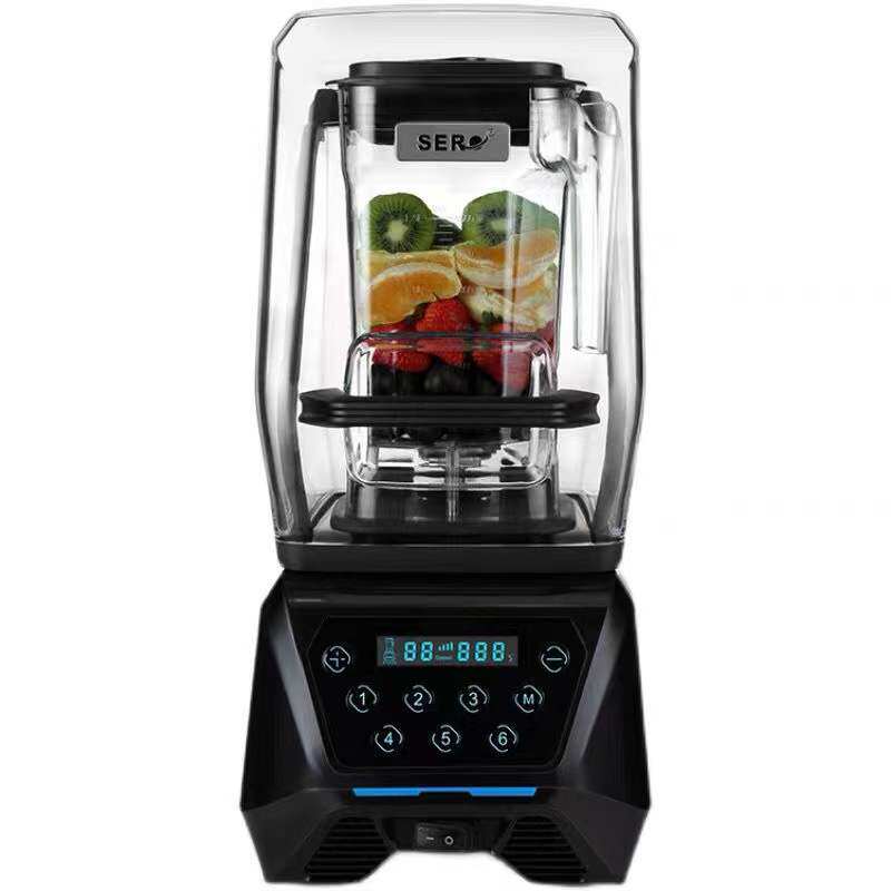 瑟诺旗舰店SJ-72EC冰沙机 碎冰机 果汁机  隔音罩沙冰机萃茶机