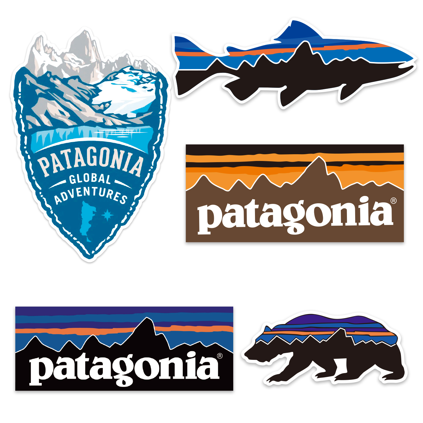 Patagonia巴塔哥尼亚笔记本贴纸