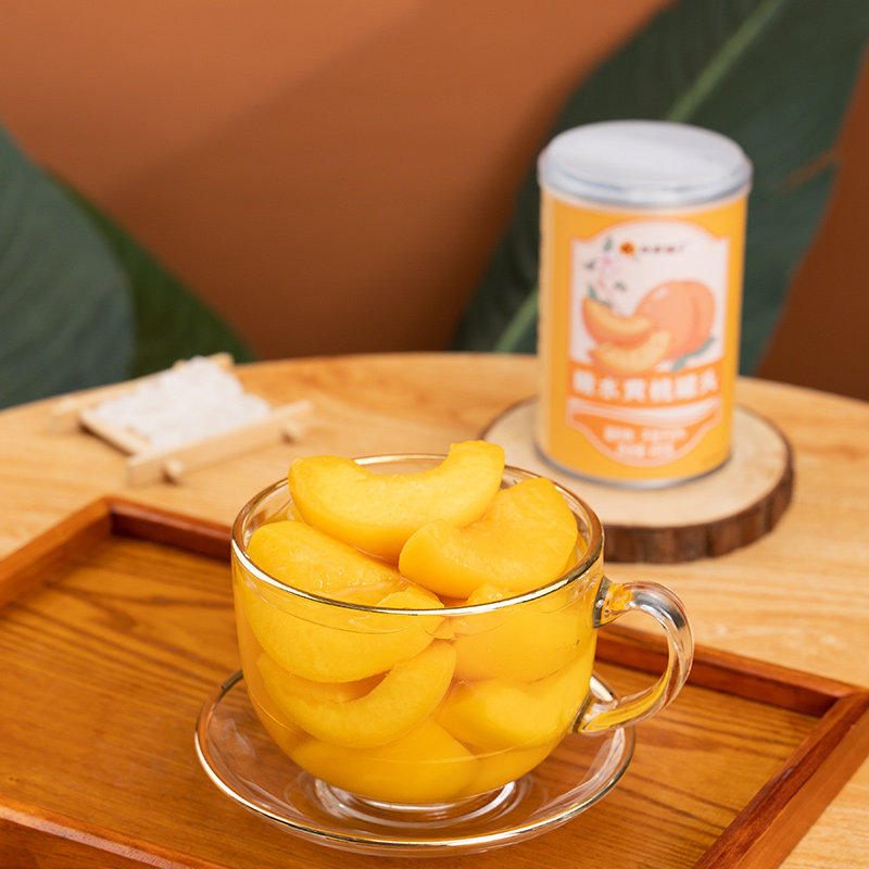 林家铺子黄桃罐头400g*4罐水果罐头大瓣黄桃整箱零食