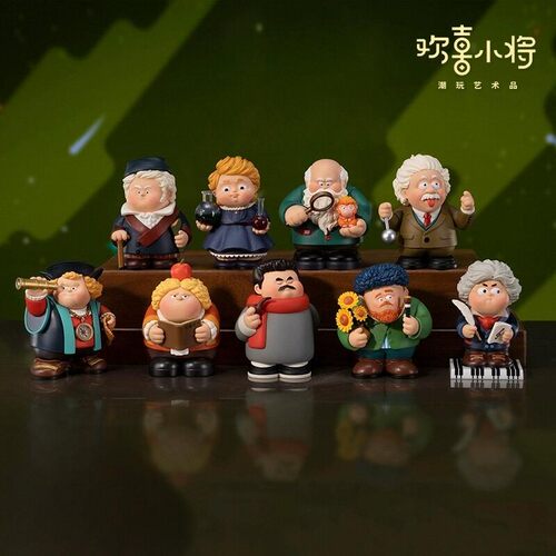 铜师傅欢喜小将逢考必胜摆件