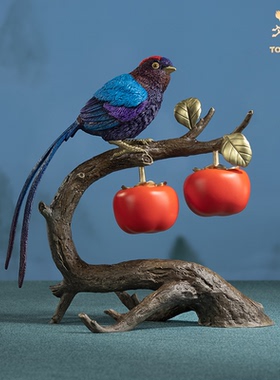 铜师傅铜中式客厅摆件吾家有喜事