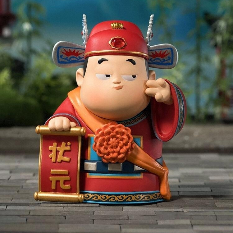 铜师傅欢喜小将行行出状元艺术品国潮手办玩具创意礼物桌面摆件