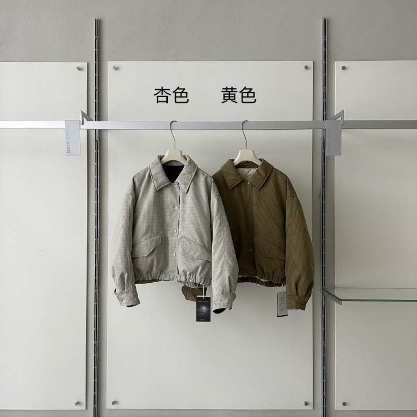 繁花冬上新提花格泡芙内胆夹克保暖羽绒服外套k623