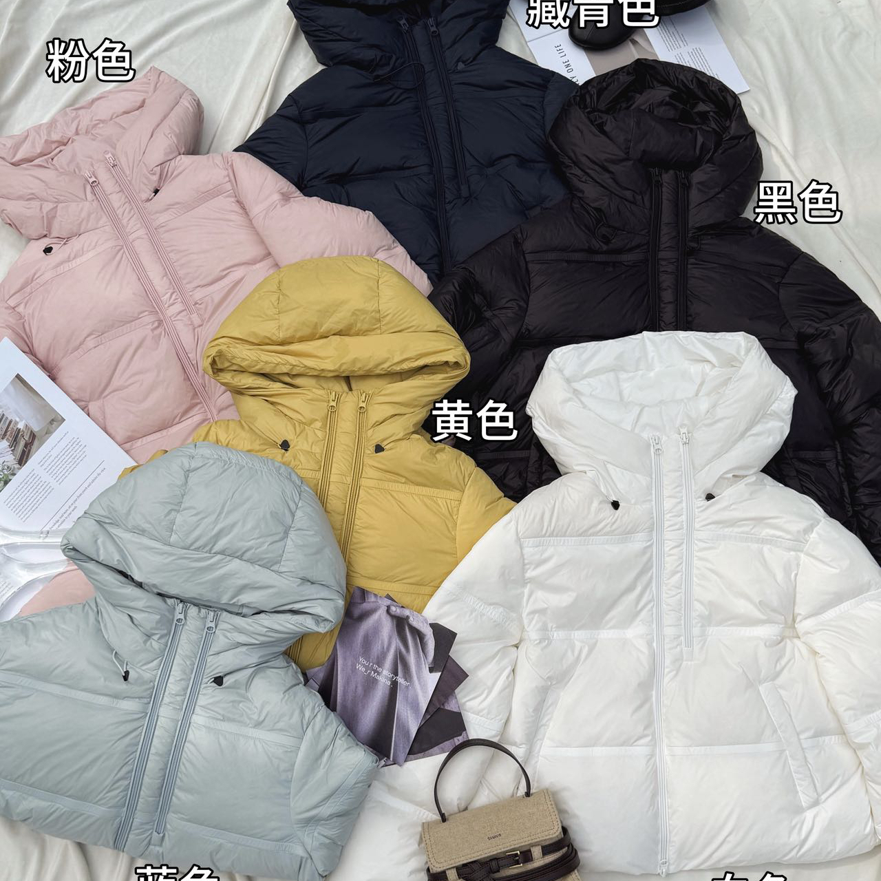 繁花拉链面包服高品质保暖羽绒服外套每一件都有质检报告95D3251