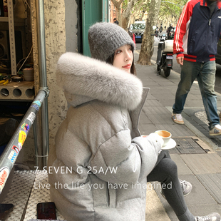 繁花棉衣保暖棉服外套(配可拆卸毛领)(建议0度穿)XY2333KL