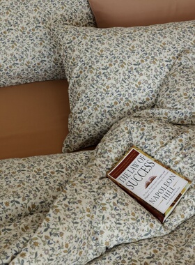 【宅姿势】韩里韩气小碎花系列 全棉斜纹床品四件套MM印花40支棉