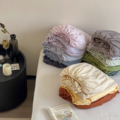 宅姿势 多色入 水洗棉床笠1.5 1.8m双人大床 全棉亲肤ZZ纯色