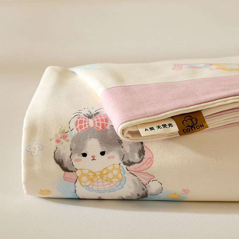 A类全棉后加单人双人单独床单