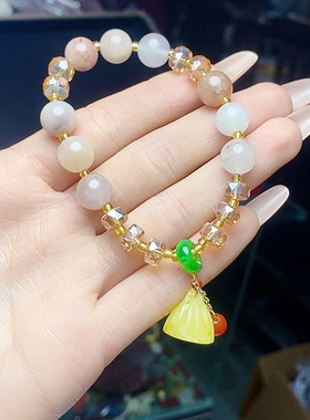 玉阅珠宝金丝玉紫罗兰手串女款