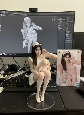 AI定制3D手办图片单人/宠物/双人立体建模发图即做个性手办图片