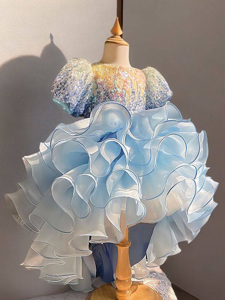 儿童燕尾公主裙礼服拖尾轻奢小众高端花童婚纱蓬蓬裙钢琴演奏演出,童装/婴儿装/亲子装,儿童礼服,淘宝优惠券,粉丝福利购,淘宝优惠卷