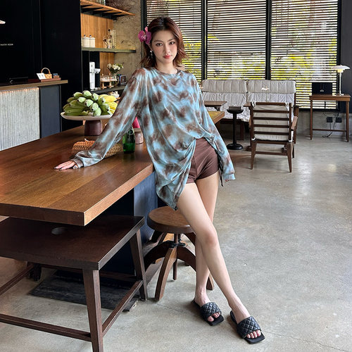 泳衣女分体罩衫三件套防晒套装