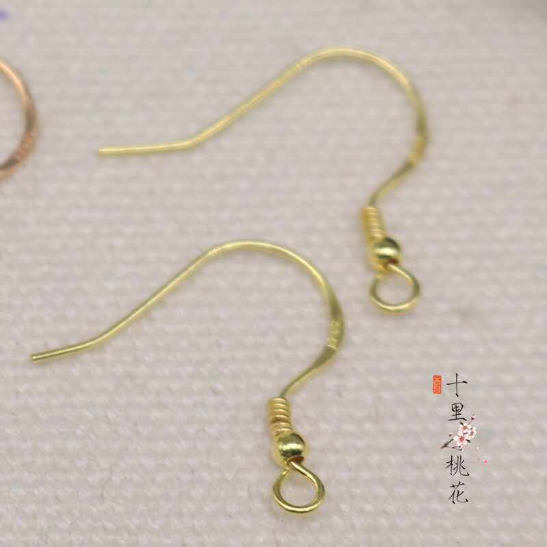 10 마일 크로스 스티치 귀걸이 소재 귀고리 라운드 비즈 귀고리 0.3G 품질 귀걸이 DIY 액세서리