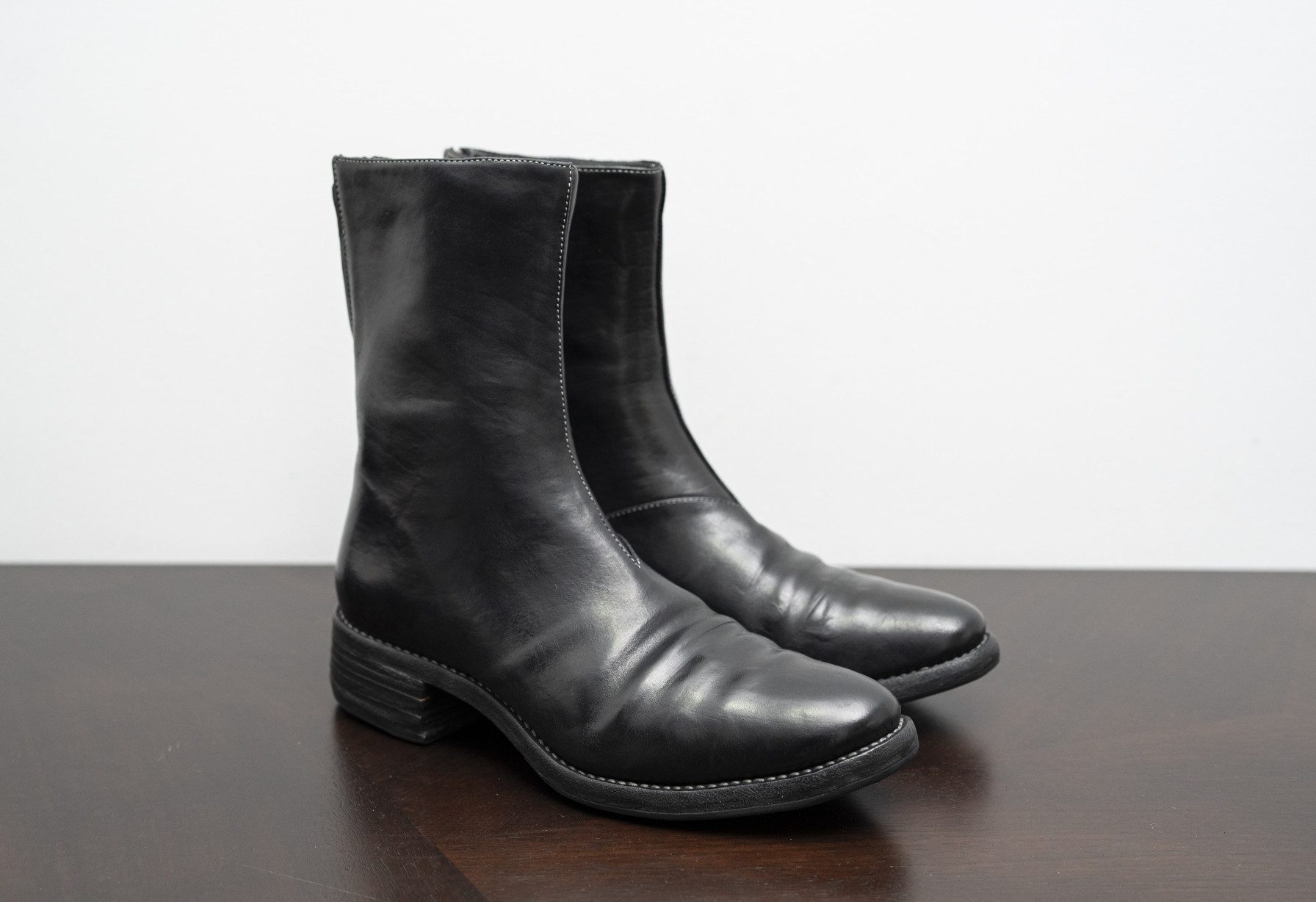 thumbnail for Solist Solo Soul Poem Stock CCCP Genuine Leather Boots Men's Boots Leather Boots Horseskin Kangaroo Leather 2601