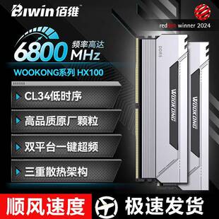 HX100 佰维黑神话悟空系列 悟空 机内存条32G 6000MHz 马甲条台式