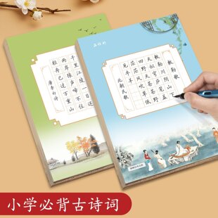 小学生必备古诗词练字帖人教版同步硬笔书法纸专用钢笔练字