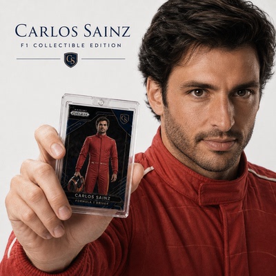 卡洛斯赛恩斯Carlos Sainz正版F1方程式赛车topps卡片法拉利车队