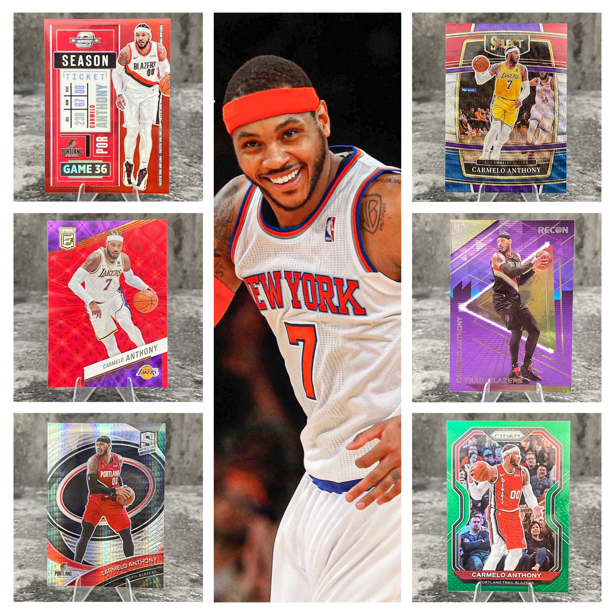 甜瓜卡梅隆安东尼尼克斯湖人正版篮球NBA球星卡帕尼尼panini包邮
