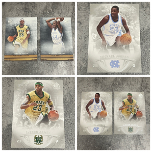 正版大学新秀球星卡迈克尔乔丹勒布朗詹姆斯北卡大学NBA篮球卡