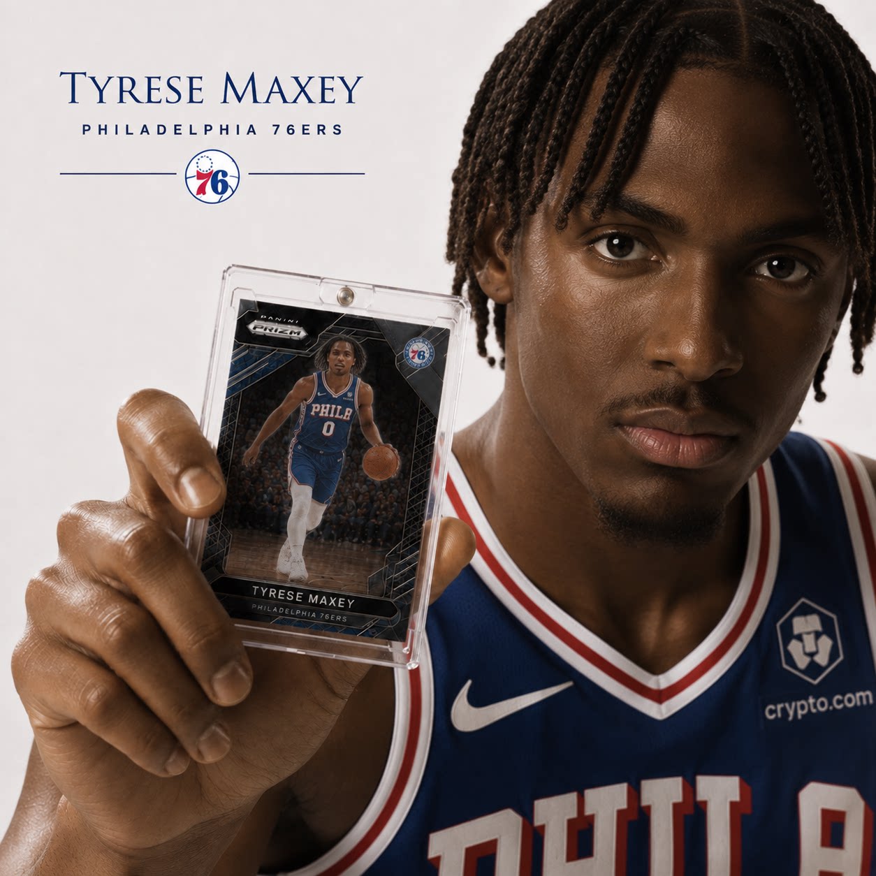 正版篮球NBA球星卡片帕尼尼马克西Maxey新秀RC西帝76人包邮图片