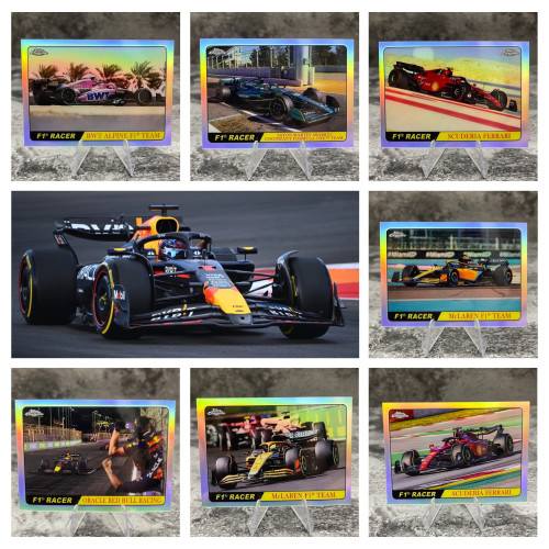 正银折赛车选图正版F1方程式赛车topps卡片包邮勒克莱尔维斯塔潘