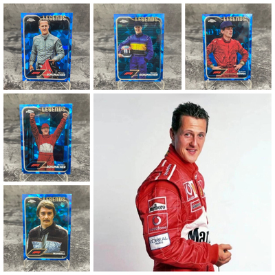 正版F1方程式赛车topps蓝碎冰传奇车手舒马赫库特哈德法拉利包邮