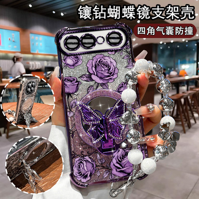 适用于vivoX300FE手机壳闪粉印花