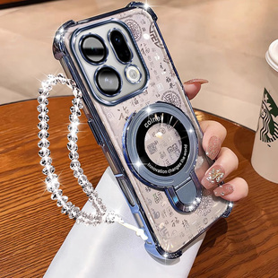 适用于OPPOFindX9新款手机壳全包镜头膜防摔FindX9Pro磁吸小U个性外壳opop手链小众百福卡PLJ110创意支架外壳