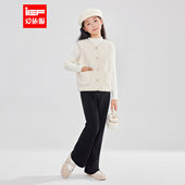 法式 MINIIEF 新款 2025冬季 洋气女童百搭毛绒外套 爱依服童装