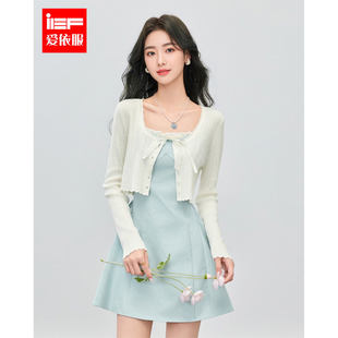 浪漫温柔小女人纯欲风修身 IEF 法式 新款 里外套短裙 爱依服2026春季