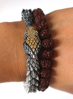 威廉亨利响尾蛇小众潮欧洲手链