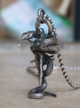 小众匠艺原创蟒蛇女战士手工饰品