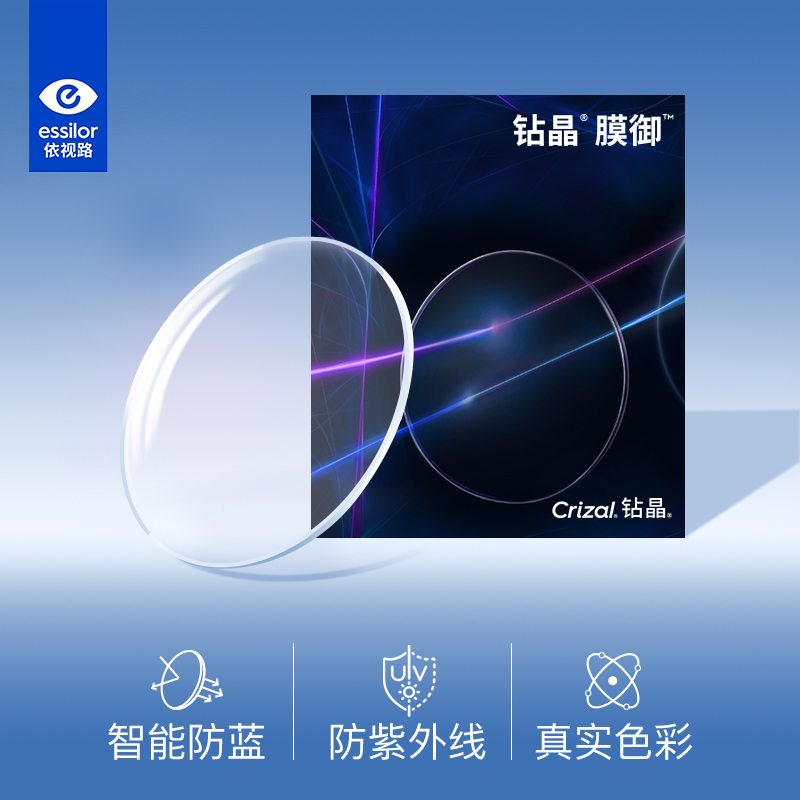 依视路防尘紫外线非球面