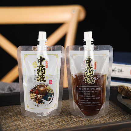 中药袋装中药液一次性外带便携式吸嘴包装袋煎药机分装密封小袋子